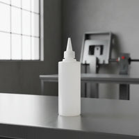 Opaque 250ml bottle with a nozzle on a light gray background