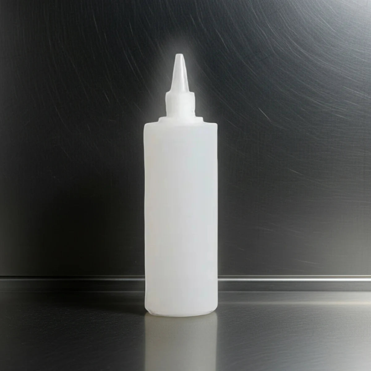 Opaque 500ml bottle with a nozzle on a light gray background
