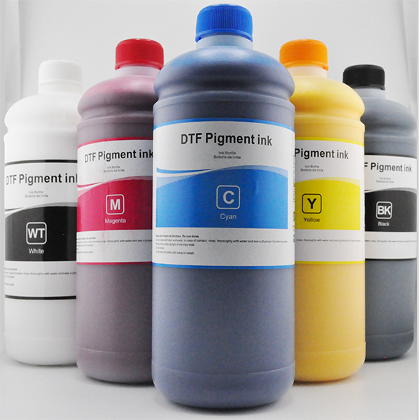 DTF pigment ink - All colours (Black, White, Cyan, Magenta, Yellow) 1L bottle