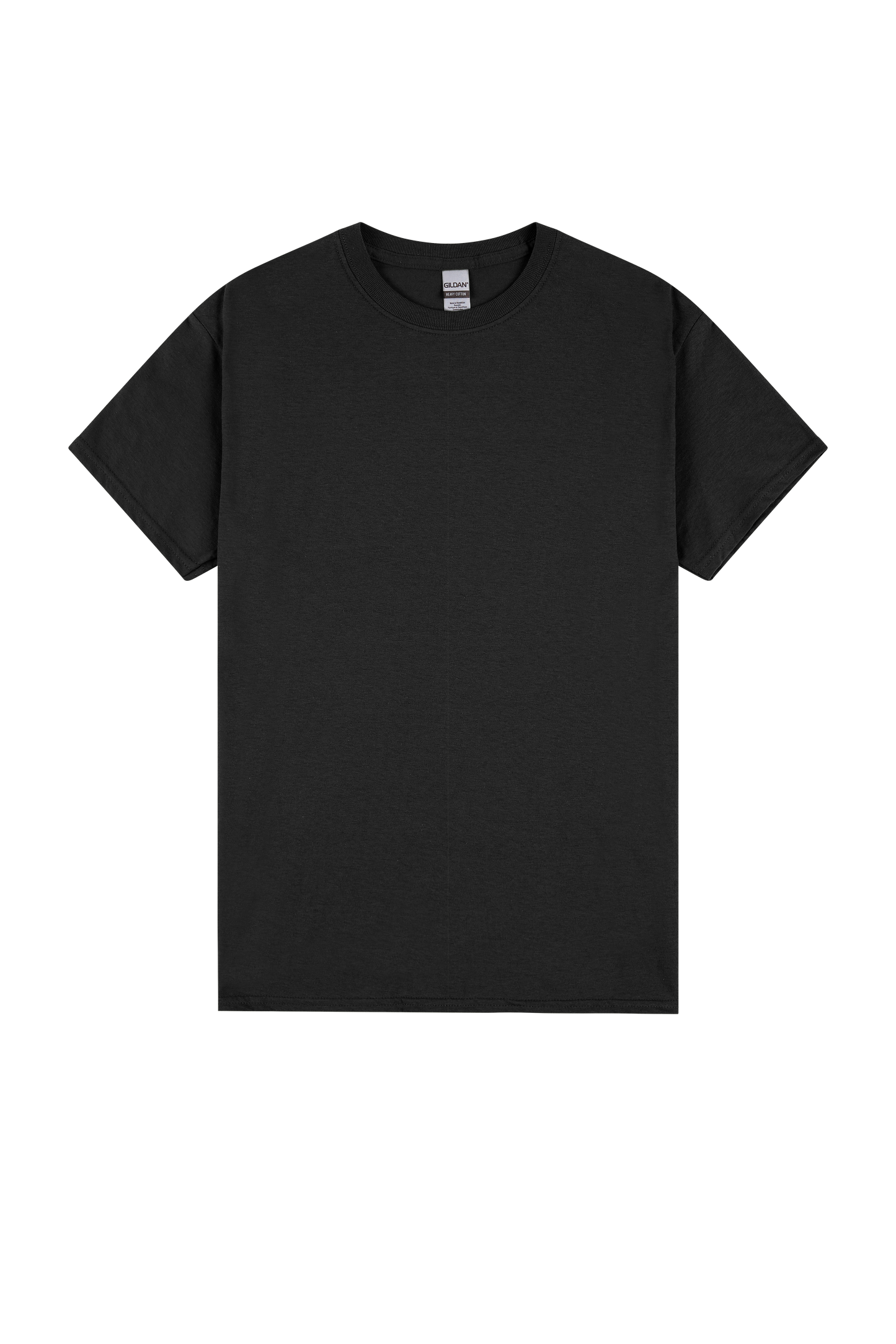 gildan unisex T black front view