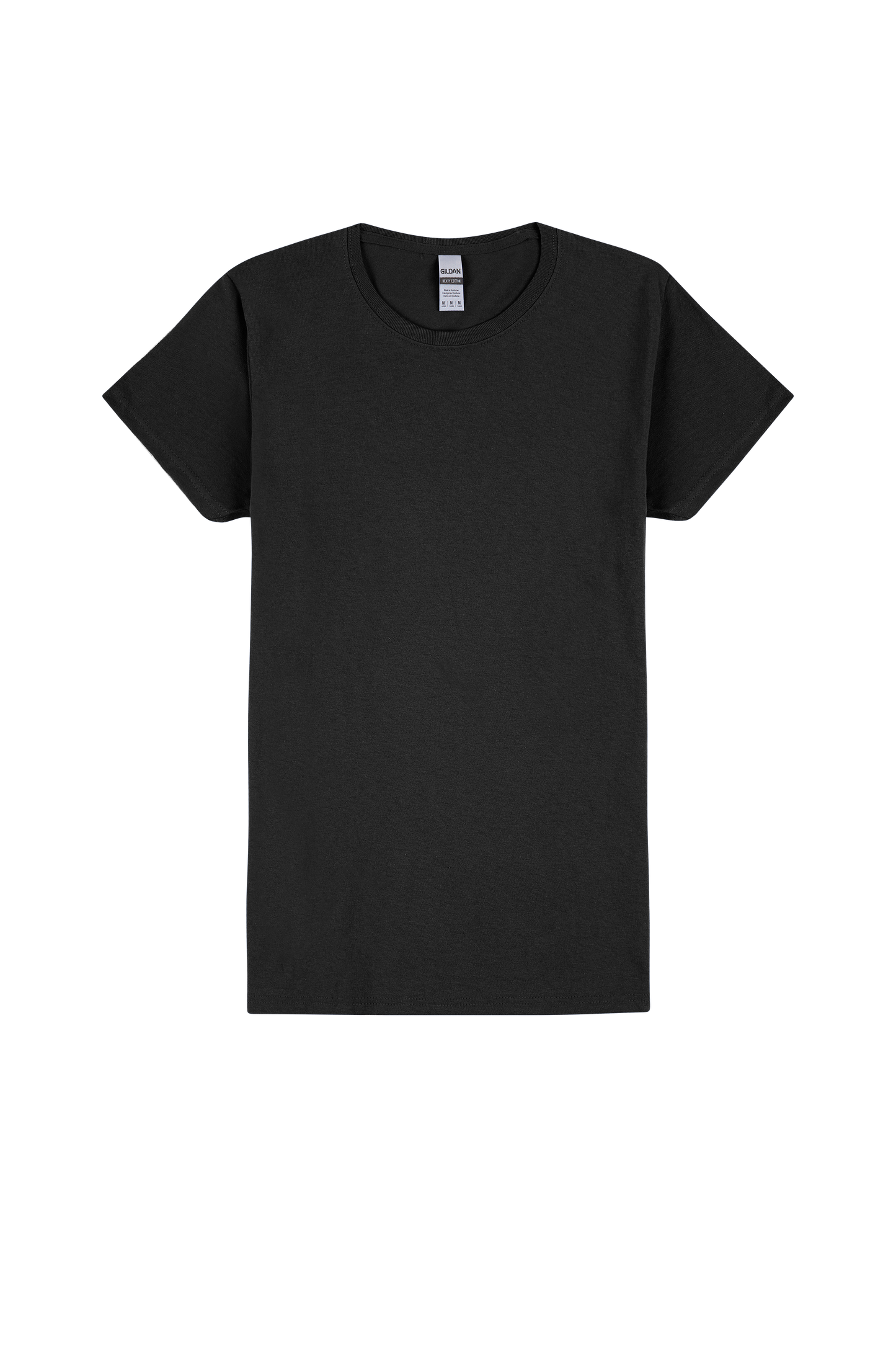 gildan womens T black front view