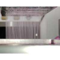 Printhead cleaning showing all heads cleand and waterfalling