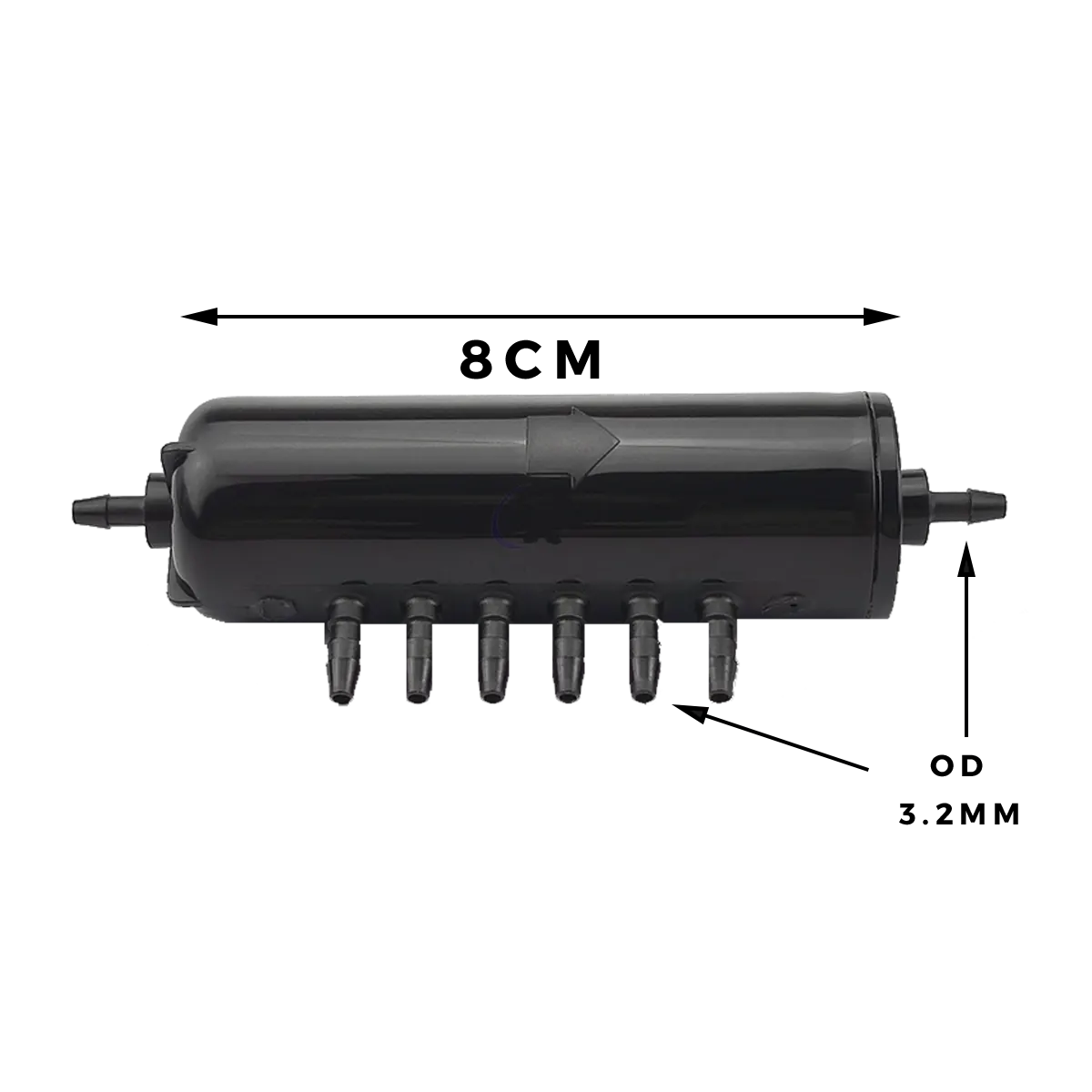 white in seperator with 6 ports for UV ink