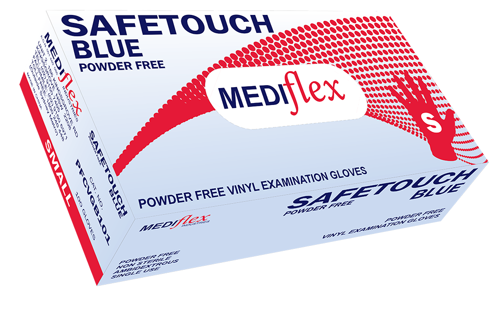 Small powder free medical gloves - Blue