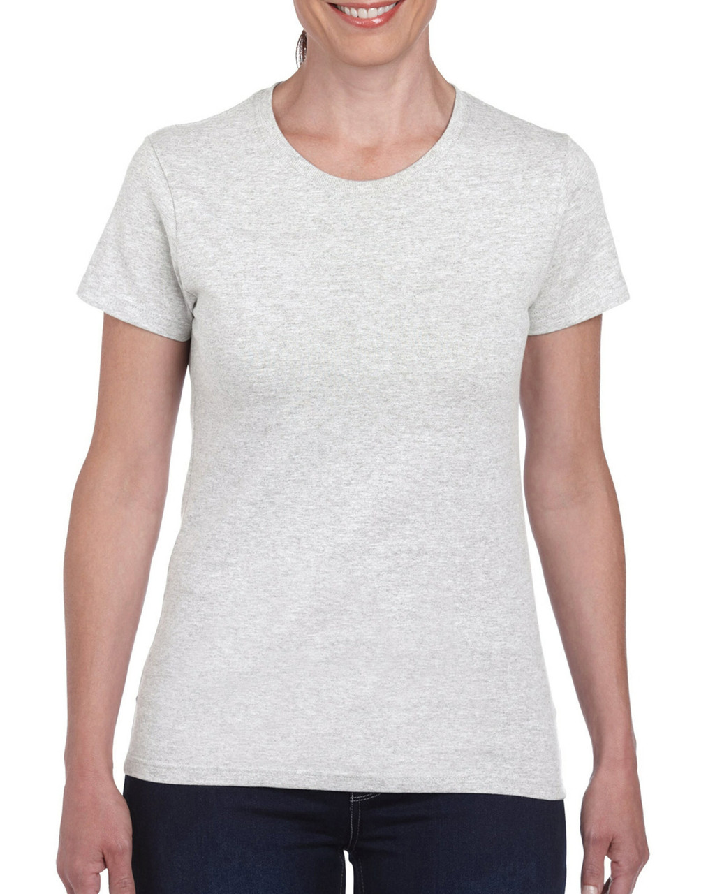 Gildan ash T for women front