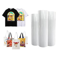 dtf film double sided 40cm with prints — High Quality DTF Transfer PET Film – Double Side Matte – A2 40cm for DTF
