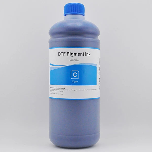 DTF pigment ink - Cyan 1L bottle — DTF PET Film Pigment Inks for Epson A1 printheads for DTF printers
