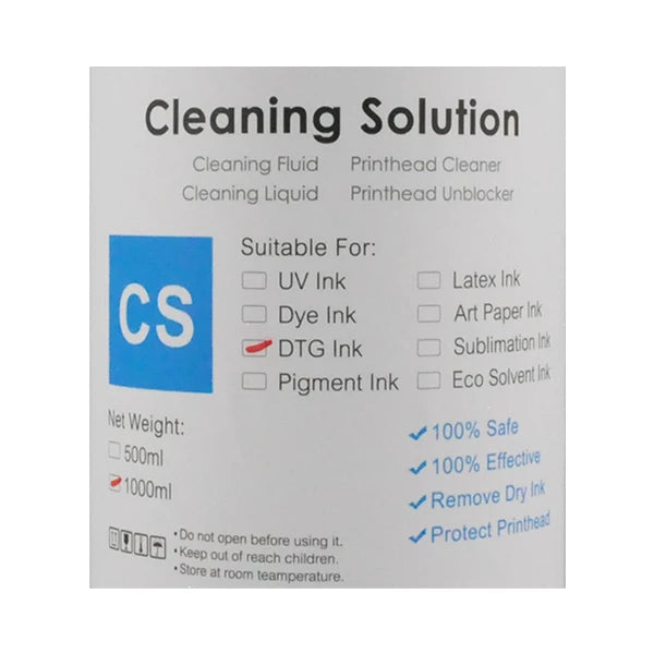 DTG Flushing solution 1LT for printers – Ink line use