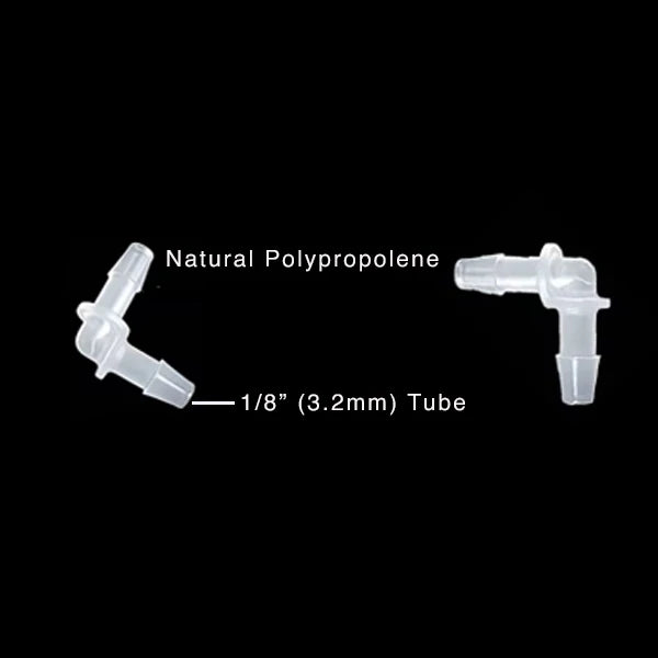 Elbows and Y connectors for printer ink line setup