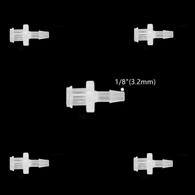 Female Luer Lock Clear 1/8" 3.2mm x 5 — Easy Assembly Hose Barb Female Luer Lock Connector for DTG & DTF printers
