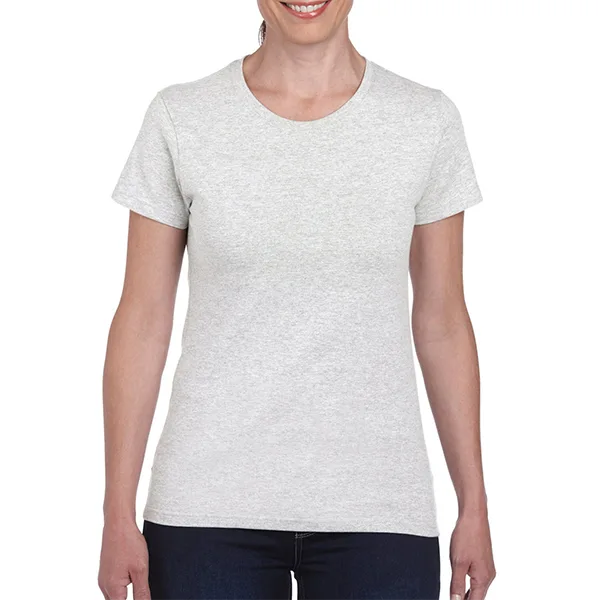 gildan womens T navy front view — Gildan Women's - Cotton Tee Shirt Blank for Printing for DTG & DTF printers