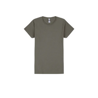 gildan womens T red front view — Gildan Women's - Cotton Tee Shirt Blank for Printing for DTG & DTF printers