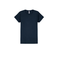 gildan womens T charcoal front view — Gildan Women's - Cotton Tee Shirt Blank for Printing for DTG & DTF printers