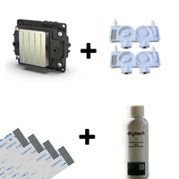 Epson i3200 printhead replacement kit including genuine i3200 printhead, 14-pin ribbon cables, i3200 dampers and DTGtech printhead capping solution