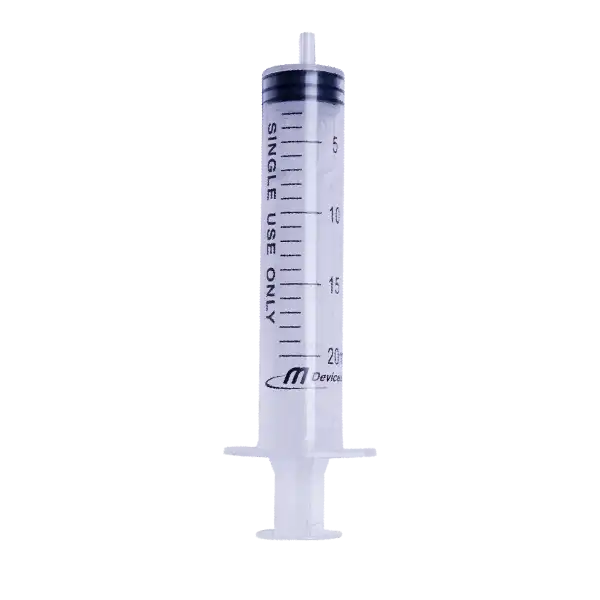 Luer sip syringe - 20ml, Eccentric nozzle — 20ML Luer sip Nozzle Syringe for precise application for DTG & DTF printers
