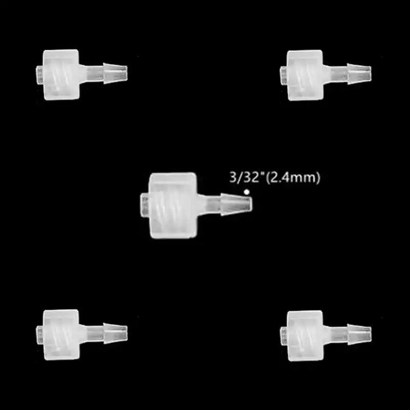 Male Luer Lock Clear 3/32" 2.4mm x 5 — Easy Assembly Hose Barb Male Luer Lock Connectors for DTG & DTF printers
