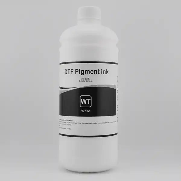 White 1L bottle-  DTF pigment ink  — DTF PET Film Pigment Inks for Epson A1 printheads for DTF printers
